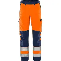 Fristads Vihreä Housut Huomio Luokka 2 2651 GPLU Huomio-oranssi/Laivastonsininen D92