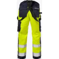 Fristads Palosuojatut High vis talvihousut lk 2 2588 FLAM Huomiokeltainen/Laivastonsininen L