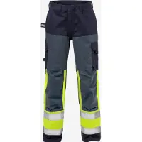 Fristads Palosuojatut high vis housut naisten lk 1 2591 FLAM Huomiokeltainen/Laivastonsininen 50