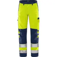 Fristads Vihreä Housut Huomio Luokka 2 2651 GPLU Huomiokeltainen/Laivastonsininen C152