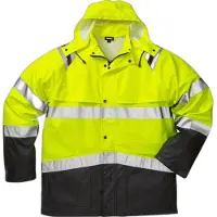 Fristads High vis sadetakki lk 3 4624 RS Huomiokeltainen/Musta 2XS