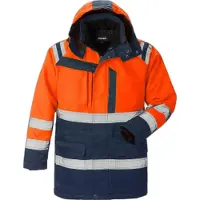 Fristads High vis talviparka lk 3 4042 PP, huomio-oranssi/laivastonsininen, 4XL
