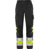 Fristads Vihreä Housut Huomio Naisten Luokka 1 2652 GPLU Huomiokeltainen/Musta 46