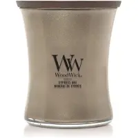 Woodwick Precious Metals Cypress Ore tuoksukynttilä 275 g