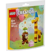 LEGO Creator 30689 Birthday Animals, 60-piece building set for kids 6+