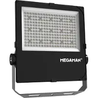 Megaman LED-kohdevalaisin ulos Hugo, 150 W, 4000 K, IP66 Hugo, Musta, Alumiini