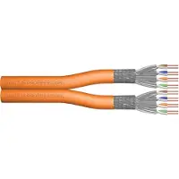 Digitus CAT 7 S-FTP INSTALLATION CABLE, 1200 MHZ DCA (EN 50575), AWG 23/1, 500M DRUM, DX, ORANGE (DK-1743-VH-D-5)