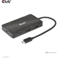Club 3D 3.2 Gen2 USB-C 7-in-1 -telakka, Musta