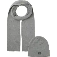 Jack & Jones Kaulaliina 'JACDna' meleerattu harmaa / musta / valkoinen