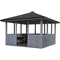 Tammiston Puu 3 x 3 m aumakattoinen lasipaviljonki