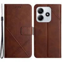 SKALO Xiaomi Redmi Note 14 5G PU-Nahka Lompakkokotelo - Ruskea