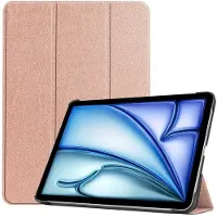 SKALO iPad Air 11 (2025) Trifold Kotelo - Ruusukulta