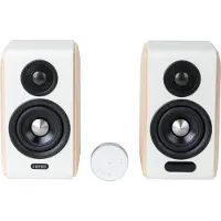 Edifier S880DB MKII -aktiivikaiuttimet, Bluetooth 5.3, valkoinen/puu