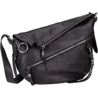 Fredsbruder My Forever Friend Crossbody-laukku Nahka 31 cm Musta