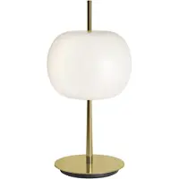 Kdln Design-pöytävalaisin KUSHI, himmennettävä, Messinki/kulta, Olohuone/ruokailutila, Lasi, Design