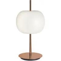 Kdln Design-pöytävalaisin KUSHI, himmennettävä, Kupari, Olohuone/ruokailutila, Lasi, Design