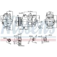 Nissens Kompressori, ilmastointilaite 890550