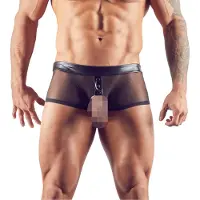 Svenjoyment Underwear Showmaster -housut penisrenkaalla - Musta - M