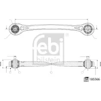 FEBI BILSTEIN 185566 - Tukivarsi, pyöräntuenta