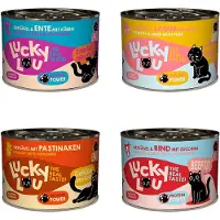 Lucky Lou Ekonomipakkaus: 24x200g Lifestage Adult Tasty-Mix märkäruokaa kissoille