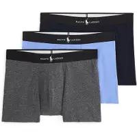 Ralph Lauren Bokserishortsit marine / vaaleansininen / meleerattu harmaa / valkoinen