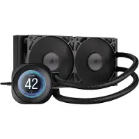 Corsair NAUTILUS 240 RS LCD Liquid nestejäähdytysjärjestelmä, musta