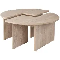 Skye Decor Kahvipöytä, Moira, Ø90x41 cm, Travertiini