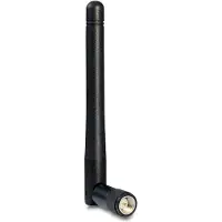 DeLOCK – WLAN 802.11 ac/a/b/g/n Antenna SMA plug 2 dBi omnidirectional with tilt joint black (89437)