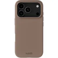 Holdit iPhone 17 Pro silikonisuojakuori, Mocha Brown