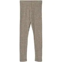 Wheat Agi Leggingsit Merinovilla, Khaki Melange, 98