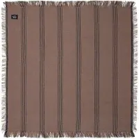 Lexington Home Striped Linen/Cotton Napkin With Fringes - Brown - 50X50