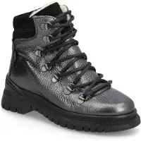 Angulus Boots - Flat - With Lace And Zip - Silver - 30