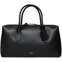 Ralph Lauren for woman. 428977211002 Bellport black leather satchel bag (OSFA), Casual