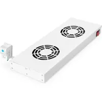 Digitus VENTILATION UNIT FOR 483 MM (19") INSTALLATION 2 FANS, THERMOSTAT, SWITCH, GREY (RAL 7035) (DN-19 FAN-2-HO)
