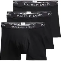 Ralph Lauren for man. 714835887002 Set of 3 black cotton boxer shorts (XXL), Homewear