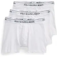 Ralph Lauren for man. 714835887003 Set of three white boxers (S), Homewear, Cotton