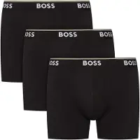 BOSS Bokserishortsit musta / valkoinen