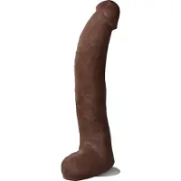 Doc Johnson Signature Cocks Brickzilla UltraSkyn Dildo 33 cm - Brown