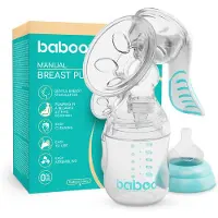 BABOO Manual Breast Pump with 4-level Suction Strength rintapumppu 1 kpl