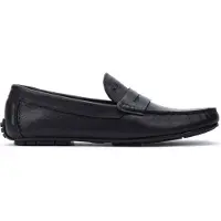 Martinelli for man. 1411-2496DYM Pacific Black Leather Moccasins (45), Flat, 1 to 3 cm, None, Casual, Classic