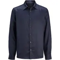 Jack & Jones Jprblamilo L/S Shirt Styd Aw24 - Navy - M
