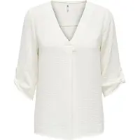 JDY Jdydivya Life 3/4 Top Wvn Noos - White - 42