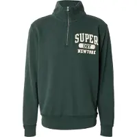 Superdry for man. M2014088A Sweatshirt Vintage Athletic Half Zip green (S), Casual, Cotton, Long sleeve