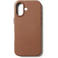 Mujjo Full Leather MagSafe, iPhone 17 -lompakkokotelo, Tan