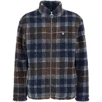 Barbour Tartan Fleece Zip Through Sweatshirt - Brown - M