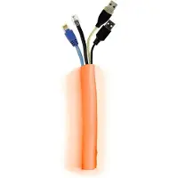 Multibrackets M Universal Cable Sock Self Wrapping 25 millimetriä 25 metriä - Kaapelijärjestelijä, oranssi