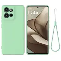 Mtp Products Motorola Edge 50 Neo Nestemäinen Silikoni Suojakuori - Vihreä