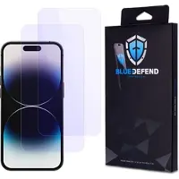 BlueDefend iPhone 14 Pro Anti-Blue Light karkaistu lasi näytönsuoja - 2 kpl.