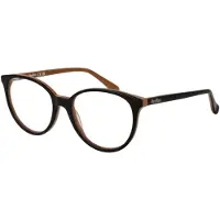 Max Mara Naisten aurinkolasit - - Tummanruskea - Synteettinen - Pyöreä - Rentoa - Silta 17 mm - Linssi 53 mm