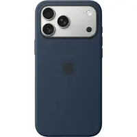 Apple iphone 17 pro max silicone case with magsafe - midnight